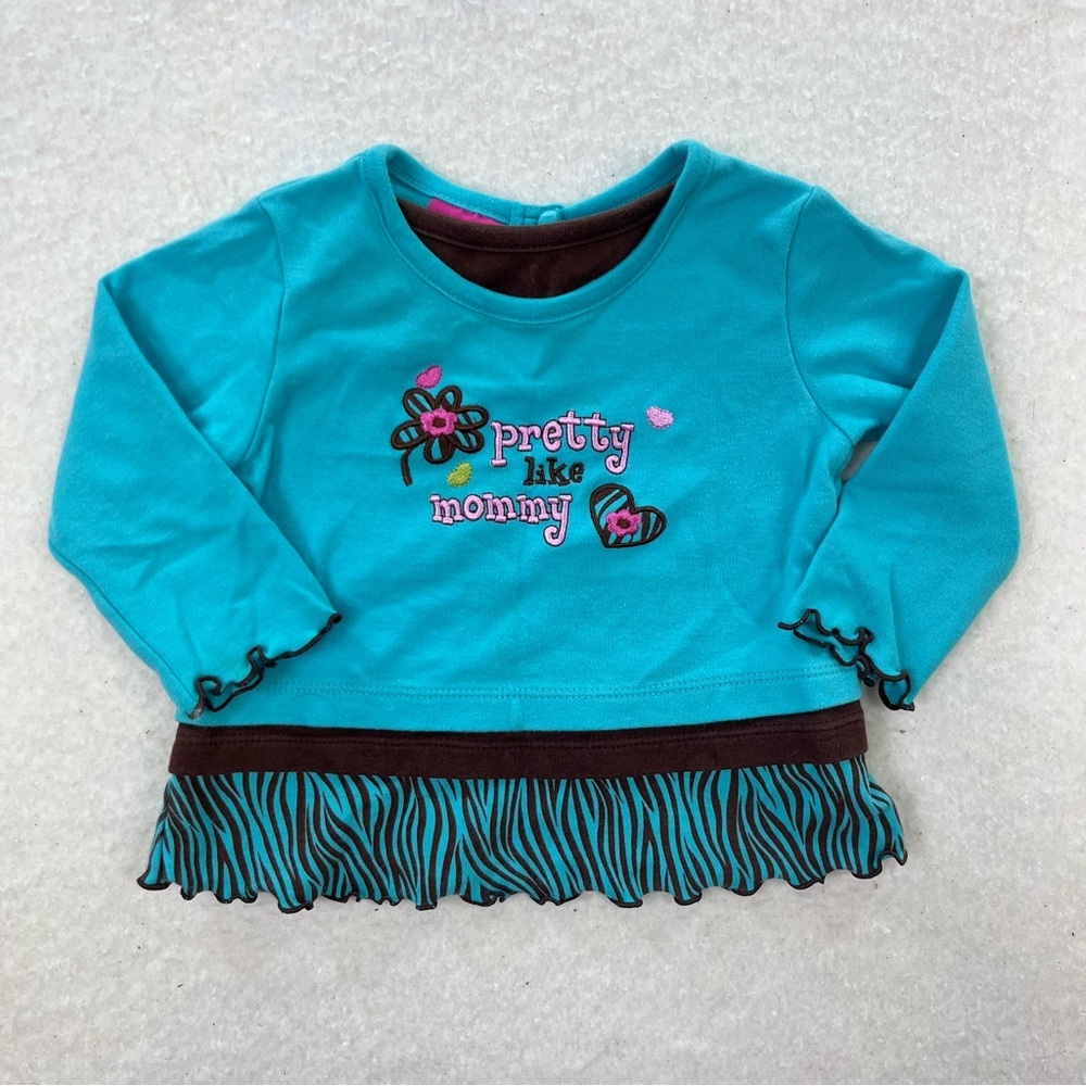 Y2K “pretty like mommy” Little Lindsey Kids Long Sleeve Size 0/6M